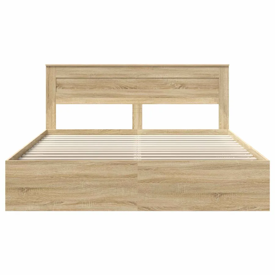 Cadre de lit Sonoma 180 x 200 cm Bois de pin massif - 7