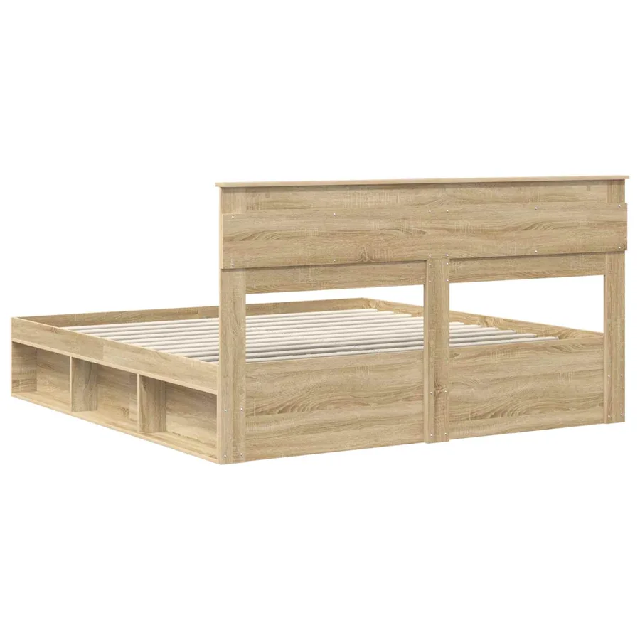 Cadre de lit Sonoma 180 x 200 cm Bois de pin massif - 9