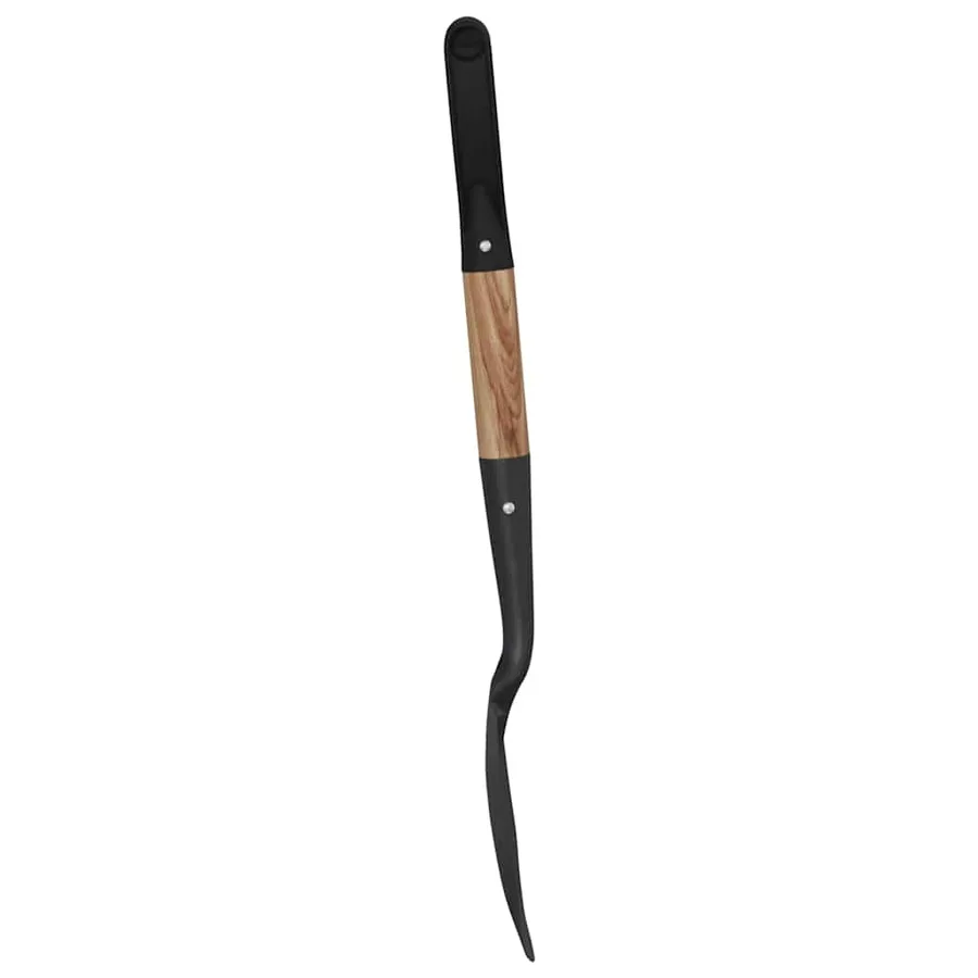 Pelle Noir 68,5 cm Acier Émaillé et Bois Massif - 5