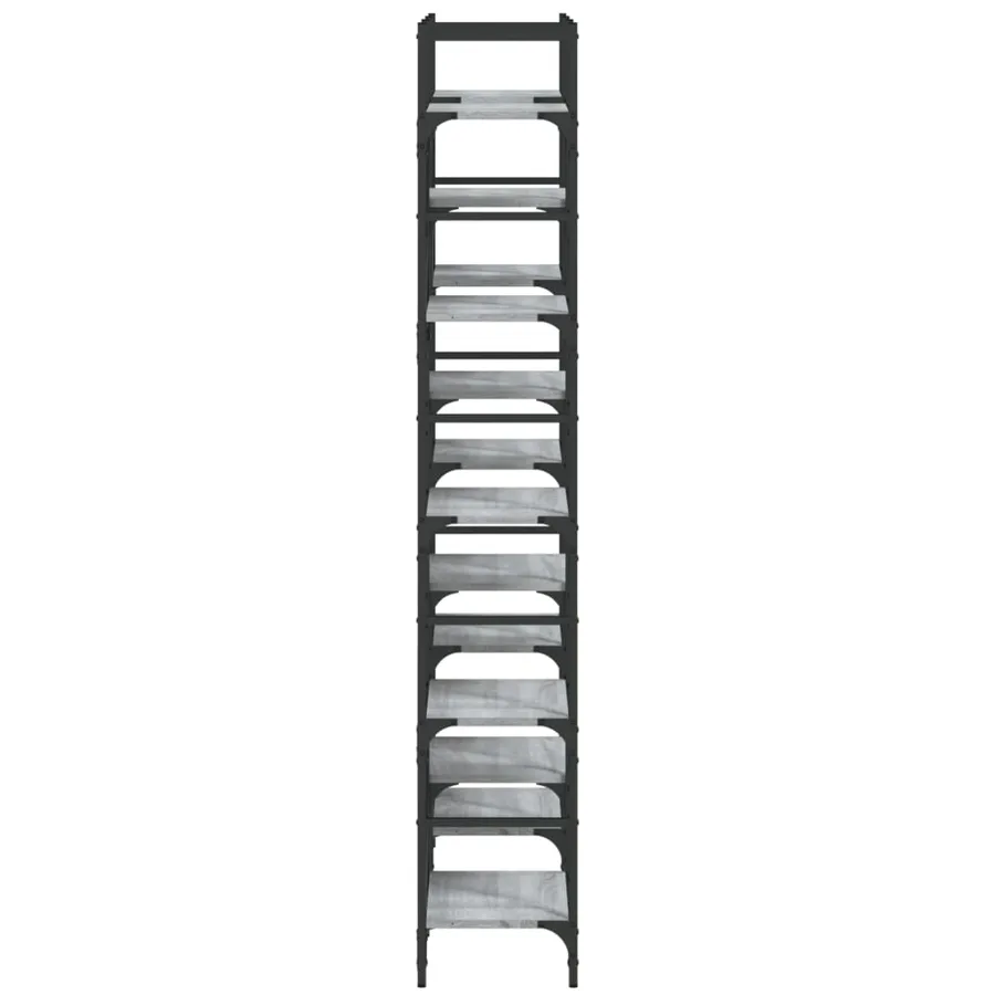 Bibliothèque sonoma gris 127,5x28,5x172,5 cm bois d'ingénierie - 6