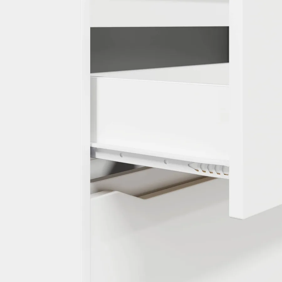 Armoire de rangement Blanc 80 x 48 x 57 cm Bois d'ingénierie - 11