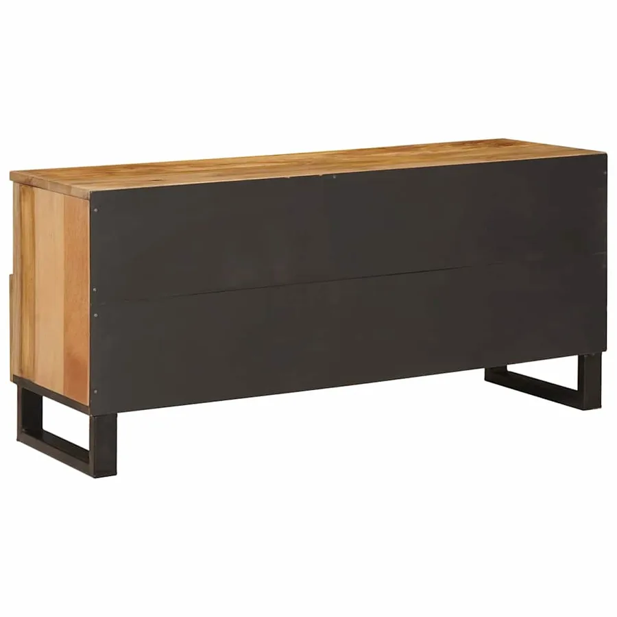 Meuble TV Marron 100 x 33 x 46 cm Bois de mangue massif - 5