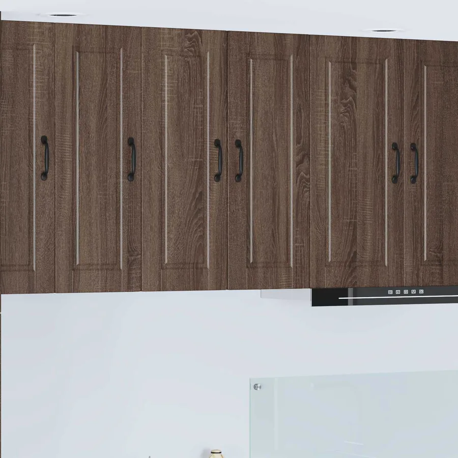 Meuble mural PORTO Chêne brun 30 x 31 x 80 cm Bois d'ingénierie