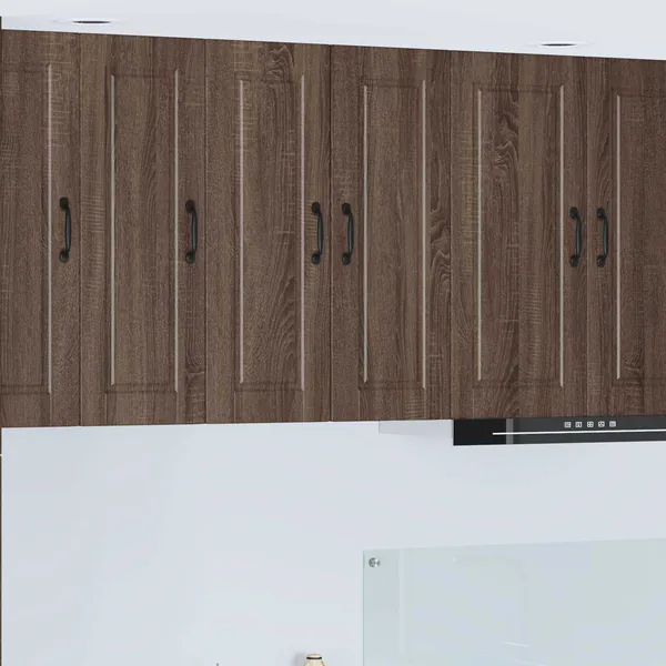 Meuble mural PORTO Chêne brun 30 x 31 x 80 cm Bois d'ingénierie
