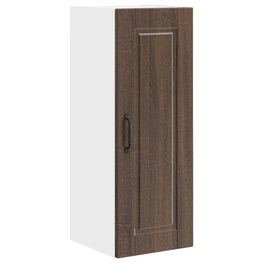 Meuble mural PORTO Chêne brun 30 x 31 x 80 cm Bois d'ingénierie - 2