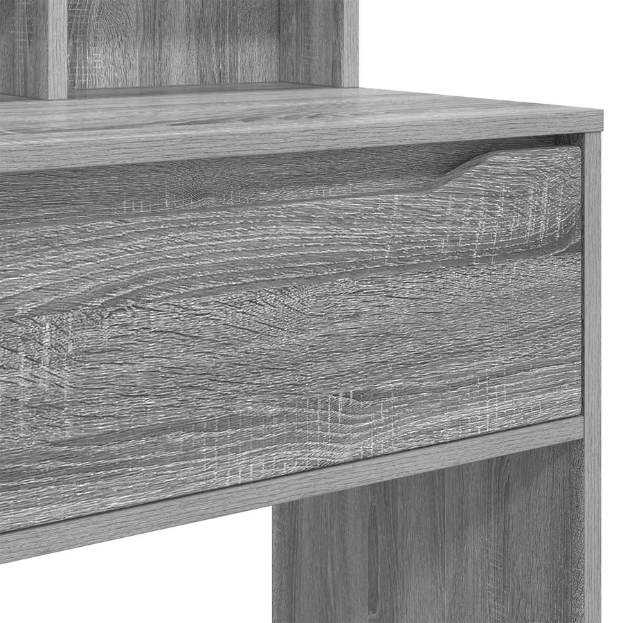 Tables de maquillage pour chambre avec tiroir Gris Sonoma - 10