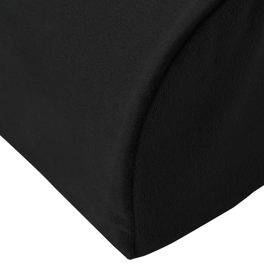 Coussin de repose-pieds Uni Noir 42 x 18 x 13 cm Mousse PU - 7