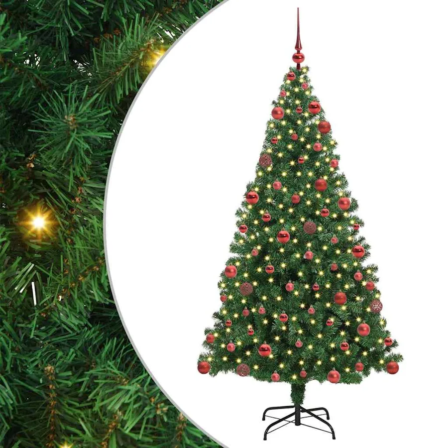 Sapin de Noël artificiel Vert 180 cm PVC, Acier et Plastique - 2