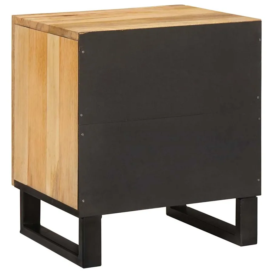 Cabinet de chevet 2 pcs Naturel 40 x 33 x 46 cm - 7