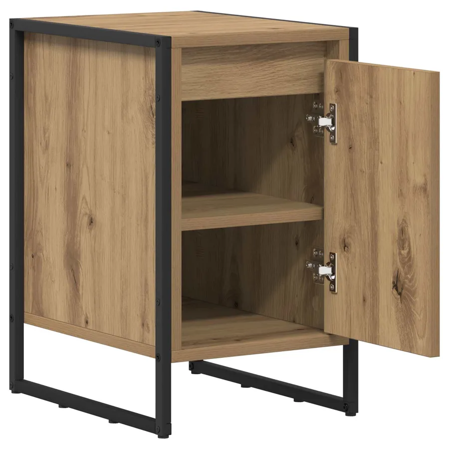 Table de chevet 2 pc Chêne artisan 39,5 x 30 x 50 cm - 6