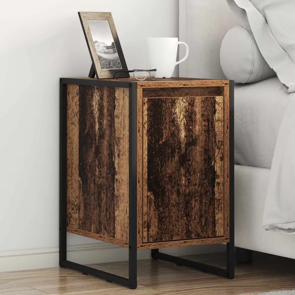 Table de chevet 2 pcs Bois Ancien 39,5 x 30 x 50 cm