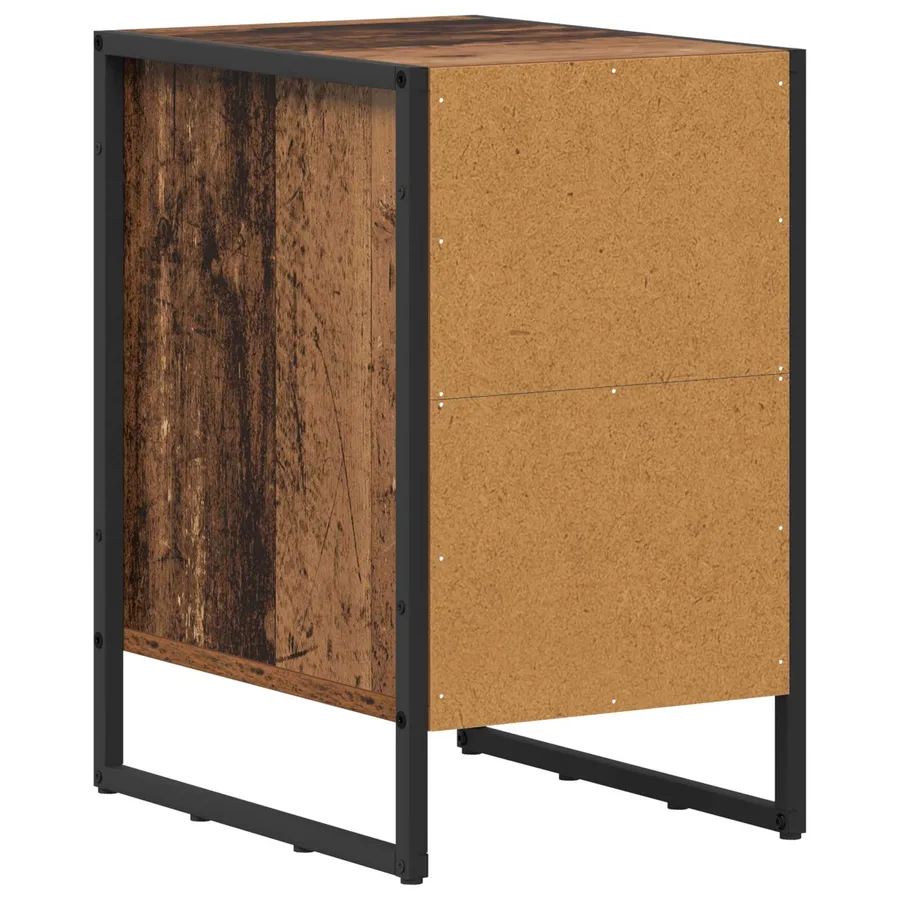 Table de chevet 2 pcs Bois Ancien 39,5 x 30 x 50 cm - 9