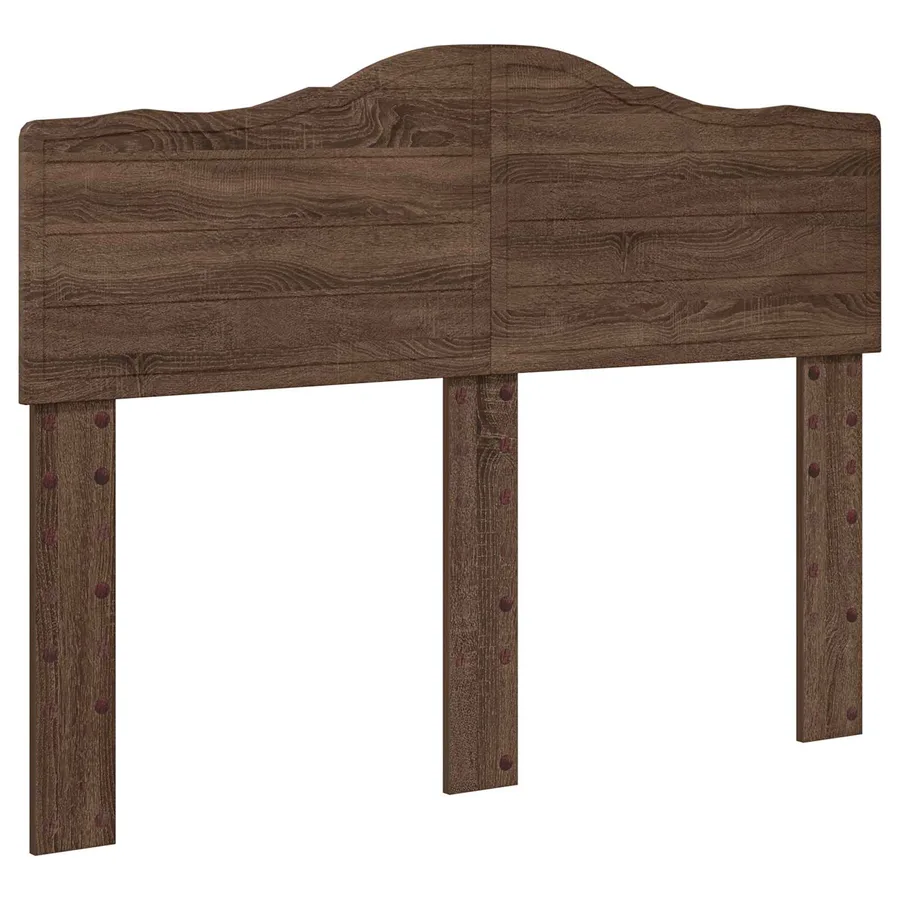 Cadre de lit Chêne brun 135 x 190 cm Bois Ingénierie - 7