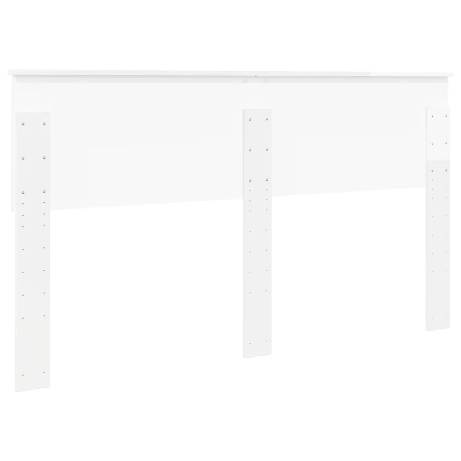 Tête de lit Blanc Brillant Bois d'ingénierie - 6