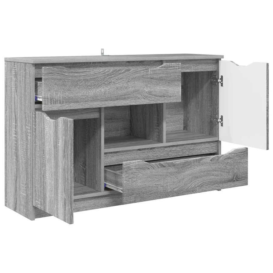 Buffet Gris Sonoma 100 x 30 x 65,6 Bois d'ingénierie - 5