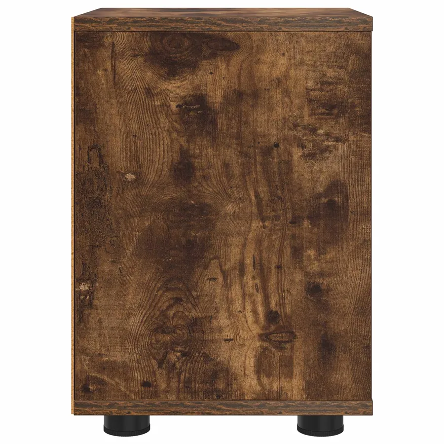 Tables de chevet avec tiroir 2 pcs Chêne fumé 30,5 x 30 x 43 cm - 6