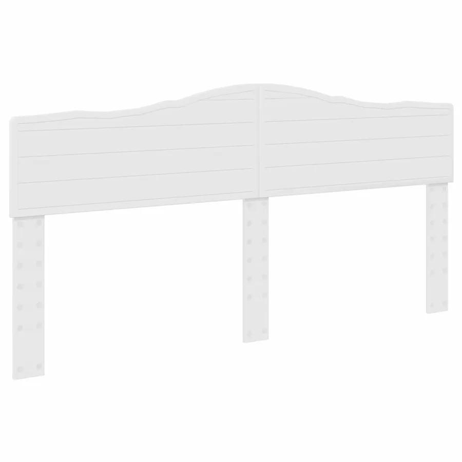 Cadre de lit Blanc 180 x 200 cm Bois de pin massif - 6