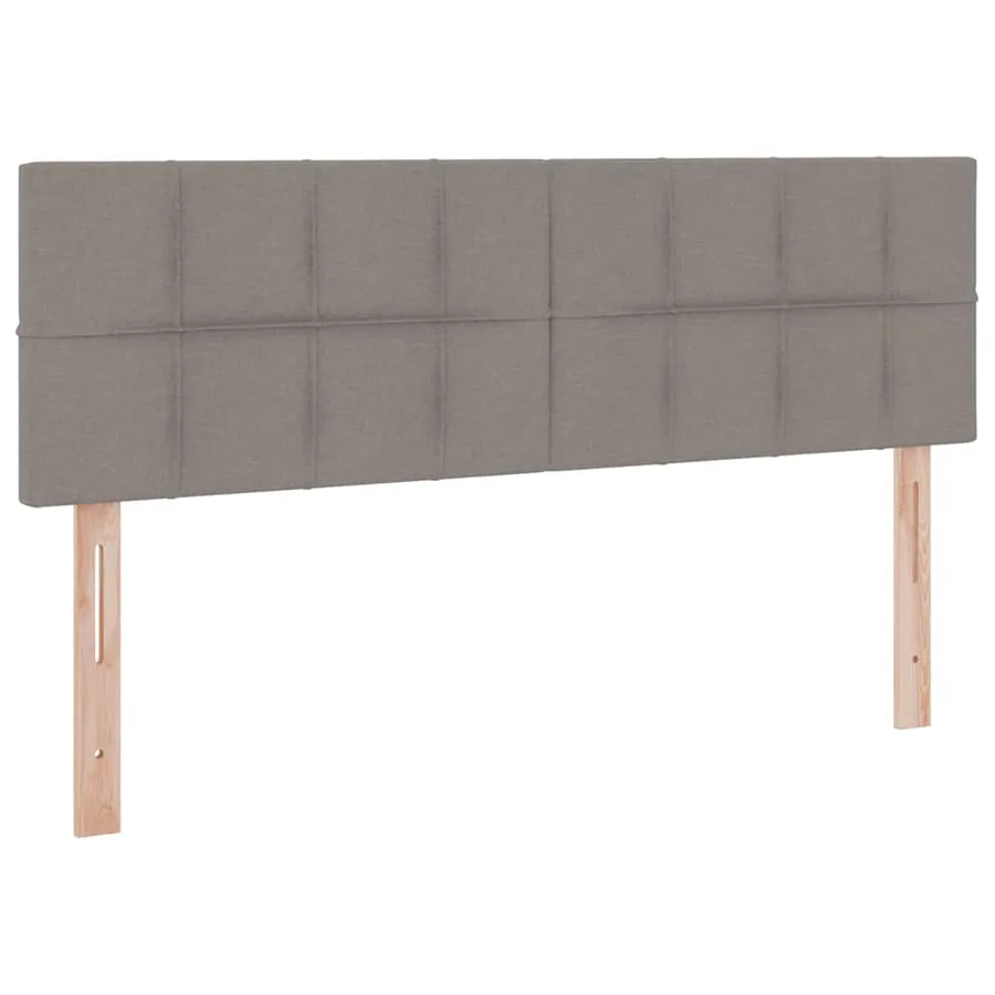Lit de rangement LED avec matelas Taupe 140 x 200 cm Tissu - 10