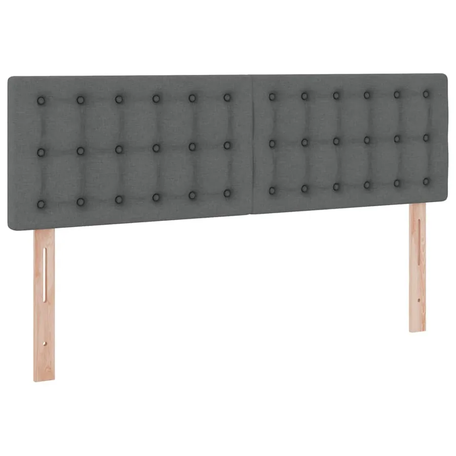Lit avec rangement et matelas Gris foncé 140 x 200 cm - 9