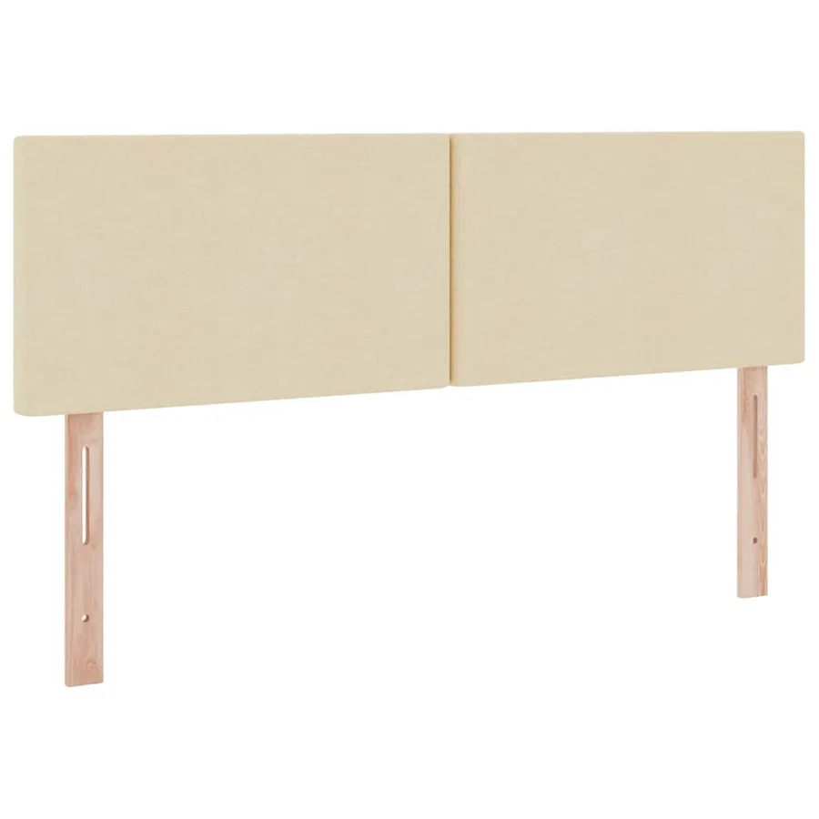 Lit de rangement LED avec matelas Crème 140 x 200 cm Tissu - 8