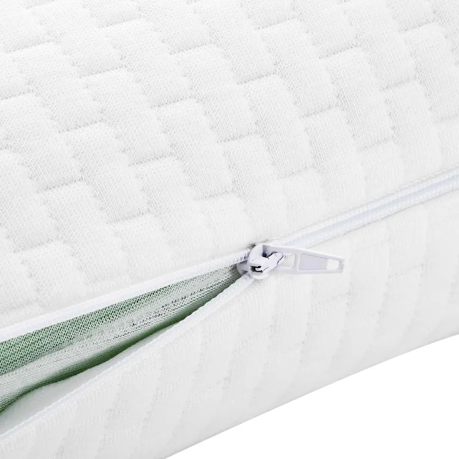Coussin de sommeil Uni Blanc 50 x 30 x 10 cm - 6