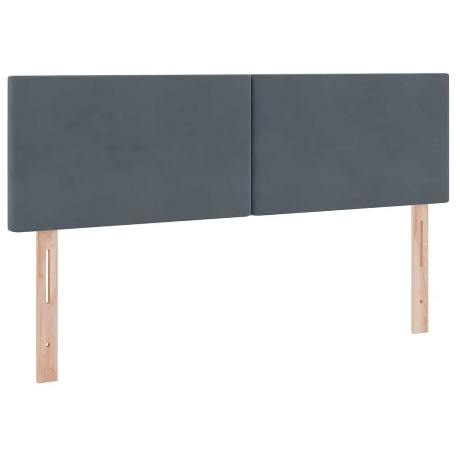 Lit de rangement LED avec matelas Gris foncé 140 x 200 cm - 8