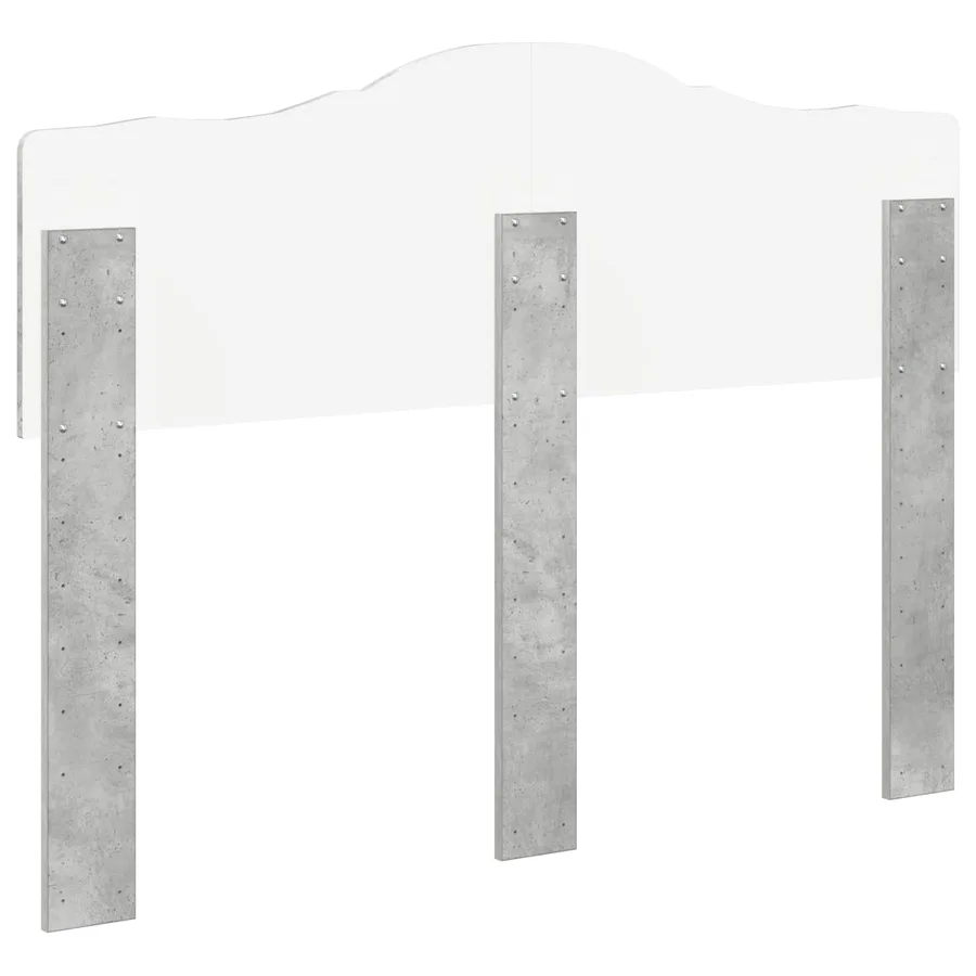 Tête de lit Gris béton Bois d'ingénierie - 6