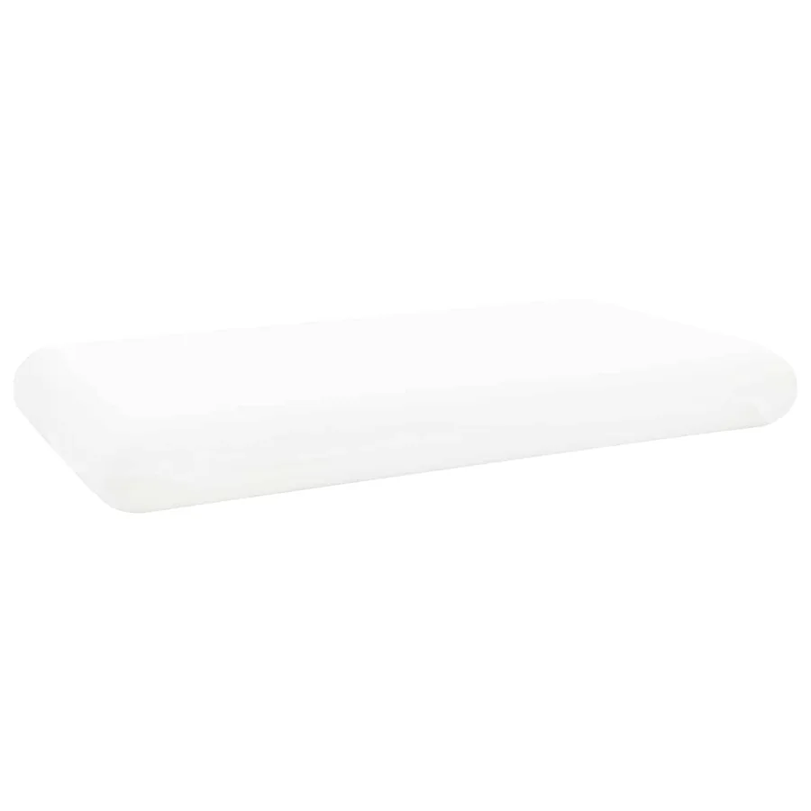 Coussin de sommeil Uni Blanc 70 x 36 x 7 cm - 3