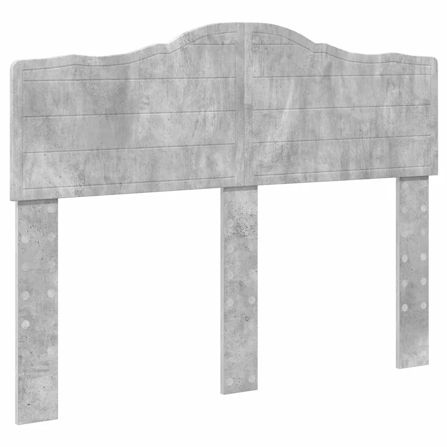 Cadre de lit Gris Béton 135 x 190 cm Bois de pin massif - 6