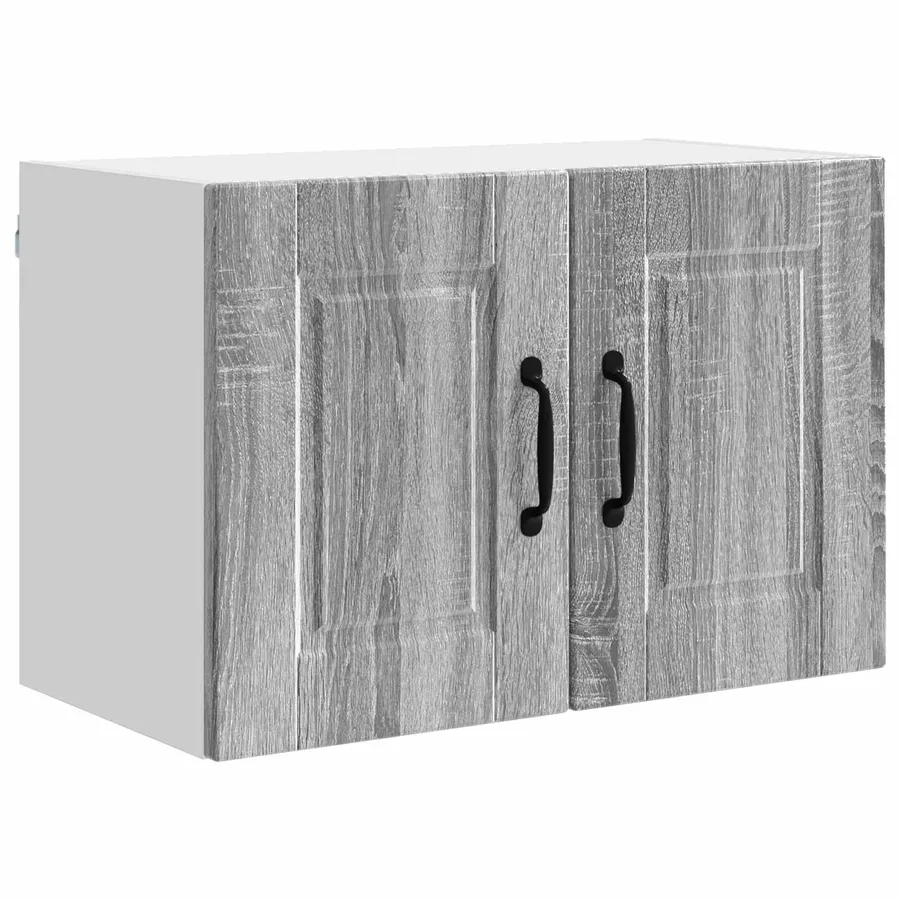 Meuble mural PORTO 2 pcs Gris Sonoma 60 x 31 x 40 cm - 6