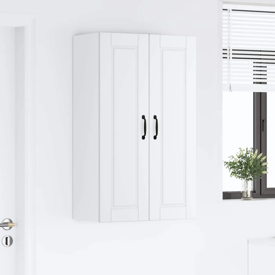Meuble mural PORTO Blanc 60 x 31 x 100 cm Bois d'ingénierie - 4