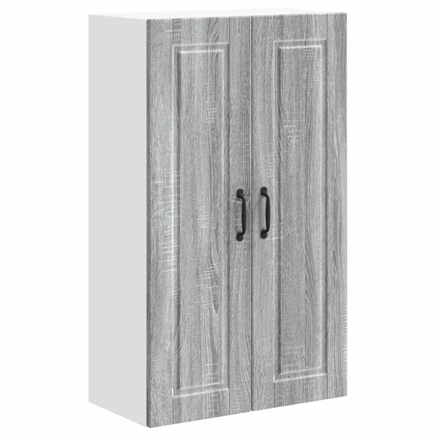 Meuble mural PORTO Gris Sonoma 60 x 31 x 100 cm - 2