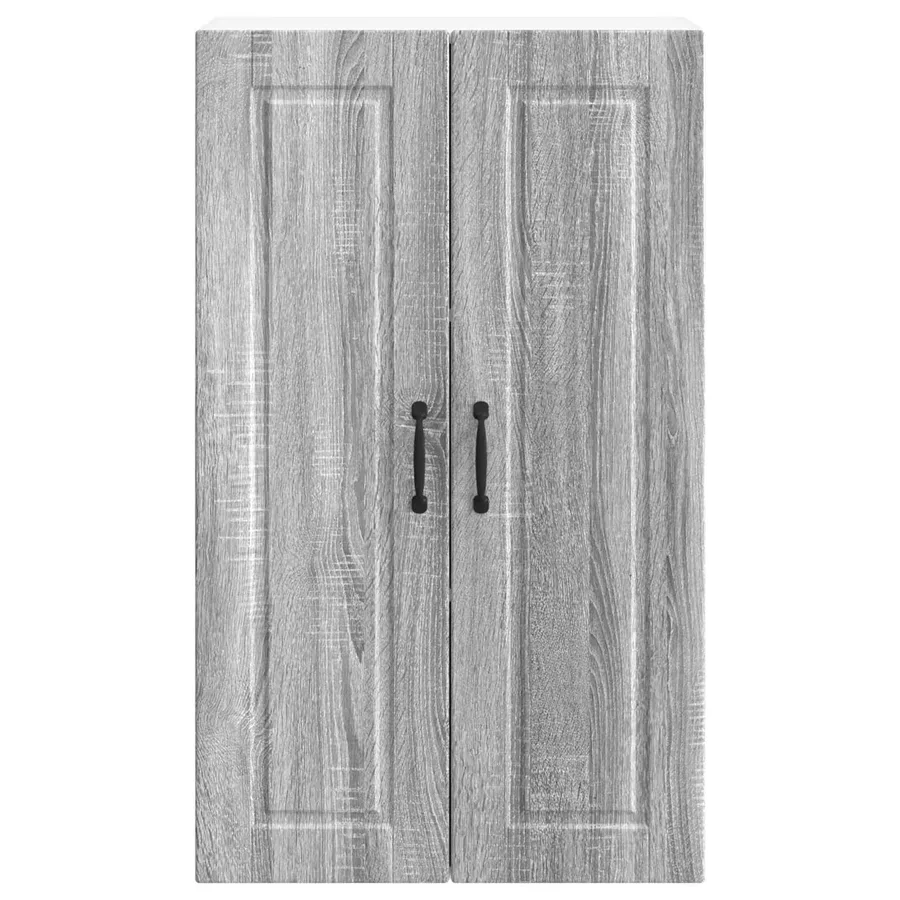 Meuble mural PORTO Gris Sonoma 60 x 31 x 100 cm - 6