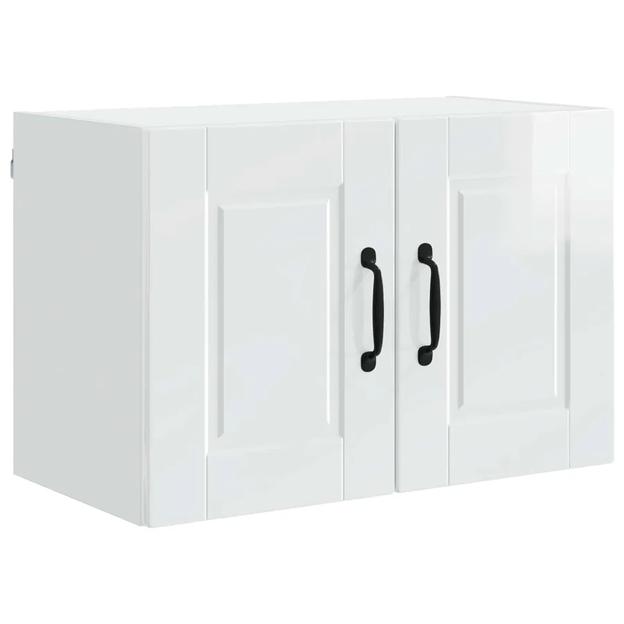 Meuble mural PORTO Blanc brillant 60 x 31 x 40 cm - 2