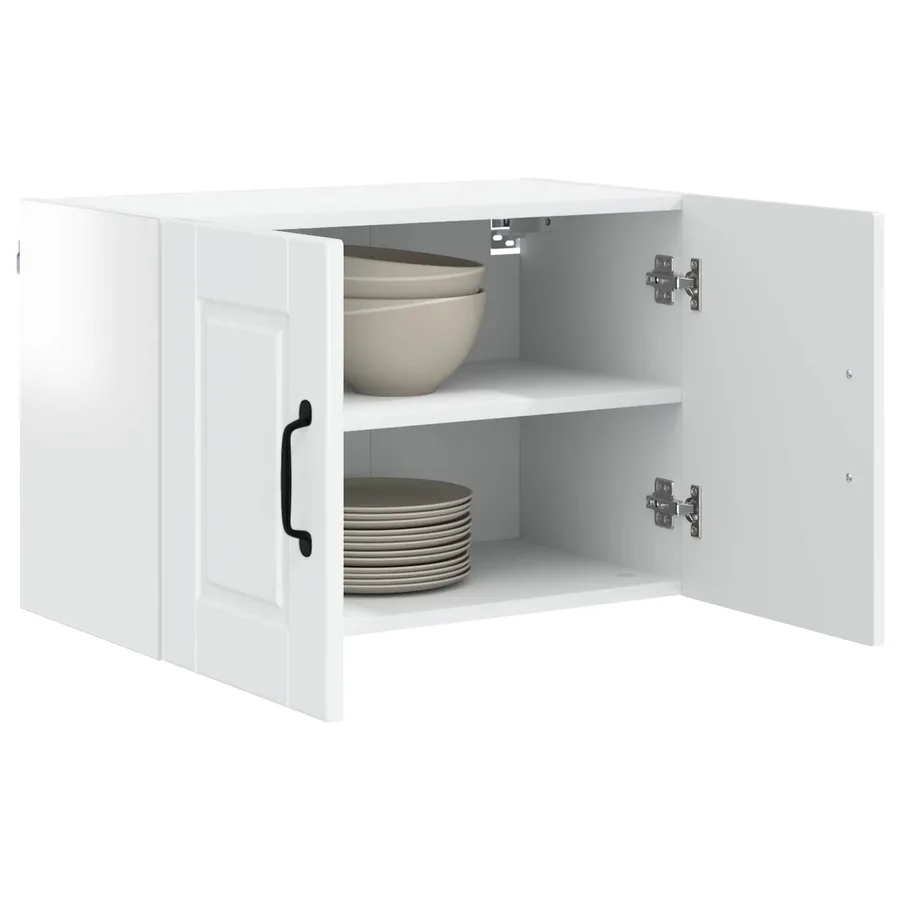 Meuble mural PORTO Blanc brillant 60 x 31 x 40 cm - 3