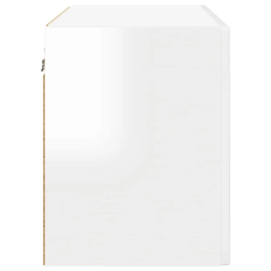 Meuble mural PORTO Blanc brillant 60 x 31 x 40 cm - 7