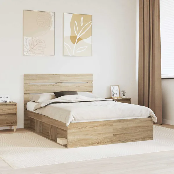 Cadre de lit Sonoma 140 x 200 cm Bois de pin massif
