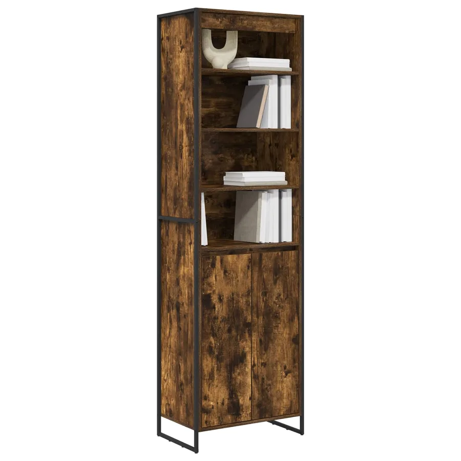 Armoires Hautes Chêne Fumé 60 x 36 x 200 cm Bois d'ingénierie - 3