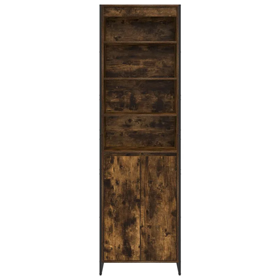 Armoires Hautes Chêne Fumé 60 x 36 x 200 cm Bois d'ingénierie - 6
