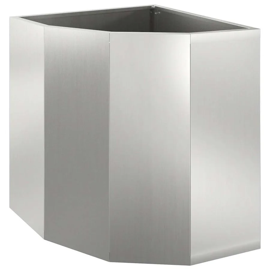 Jardinière d'Angle Argent 45 x 45 x 50 cm Acier galvanisé - 2