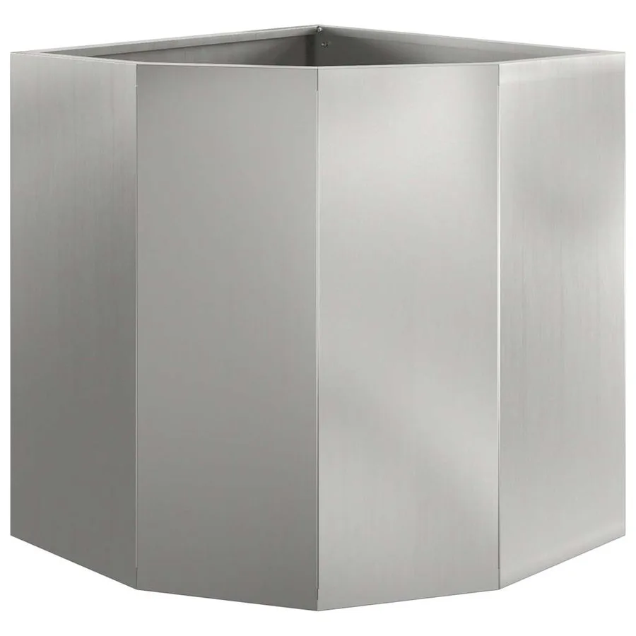 Jardinière d'Angle Argent 45 x 45 x 50 cm Acier galvanisé - 5