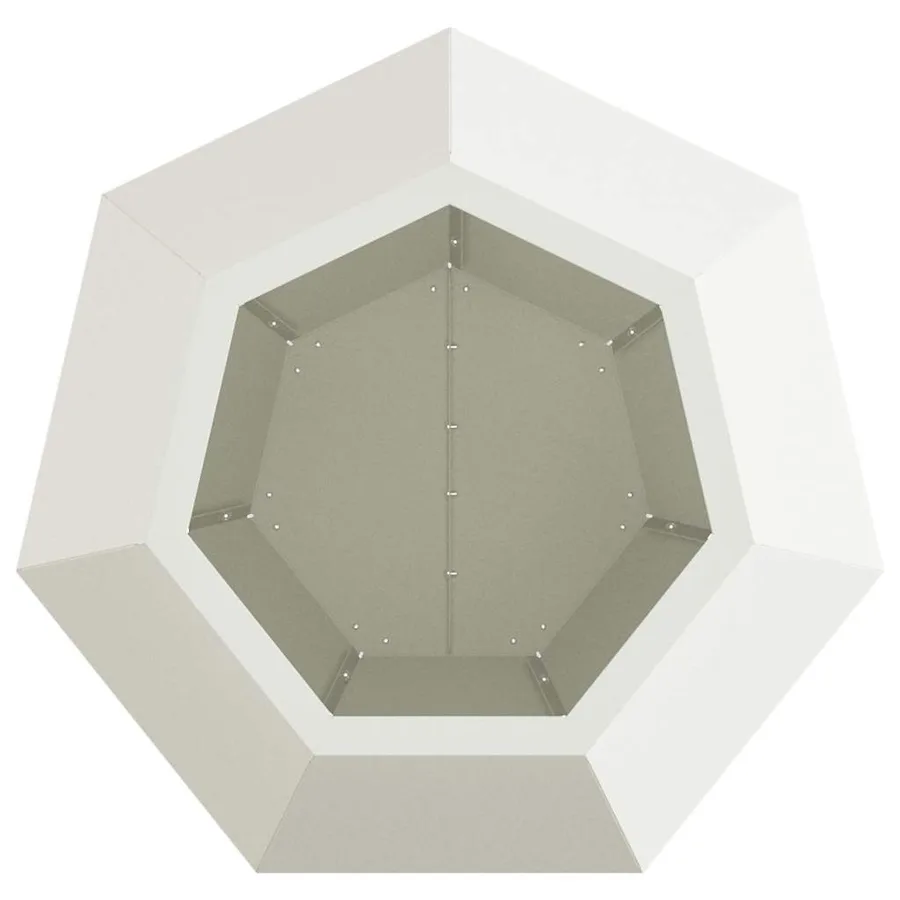 Jardinière 2 pc Blanc 50 x 50 x 40 cm Acier - 7