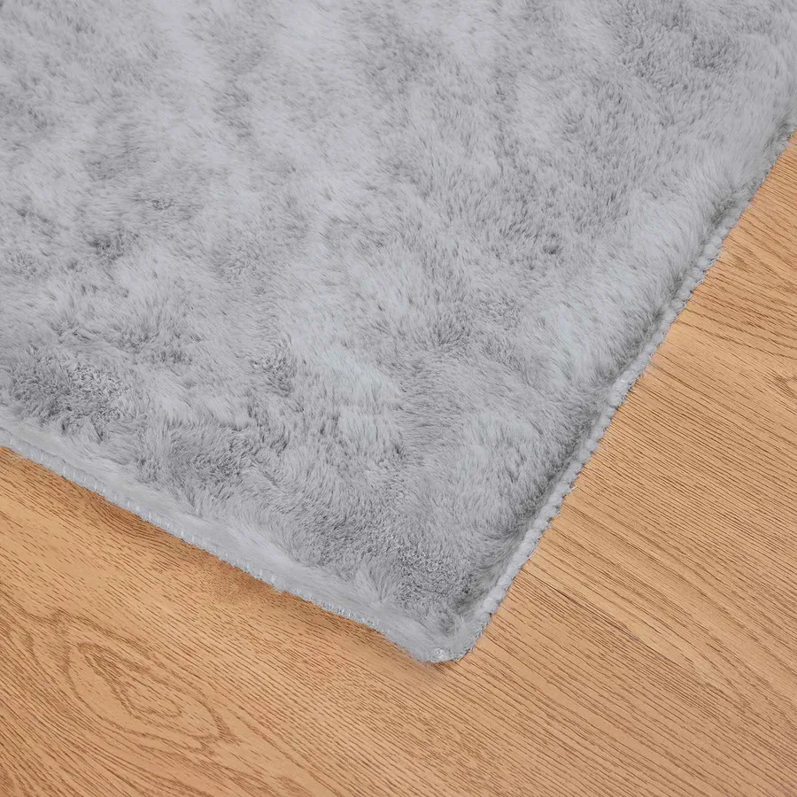 Tapis antidérapant en fausse de lapin OLITE Gris 80 x 200 cm - 7