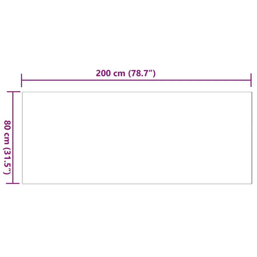 Tapis antidérapant en fausse de lapin OLITE Gris 80 x 200 cm - 8