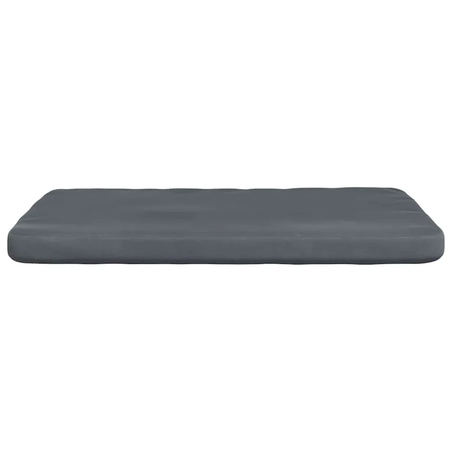 Coussins de siège 4 pcs Gris foncé 40 x 40 x 3 cm Velours - 6