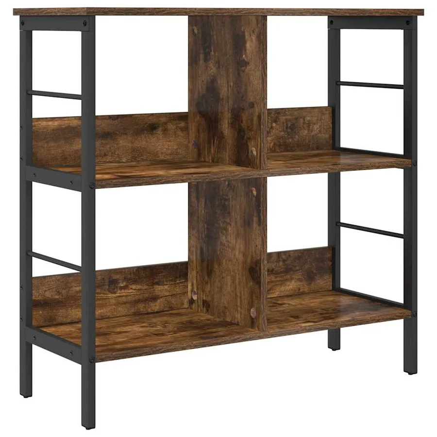 Étagère Chêne fumé 82 x 32 x 79 cm Bois d'ingénierie - 2