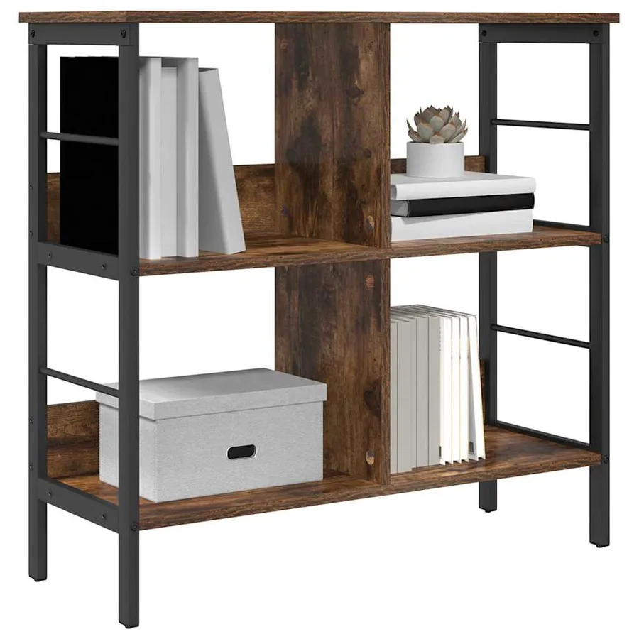 Étagère Chêne fumé 82 x 32 x 79 cm Bois d'ingénierie - 3