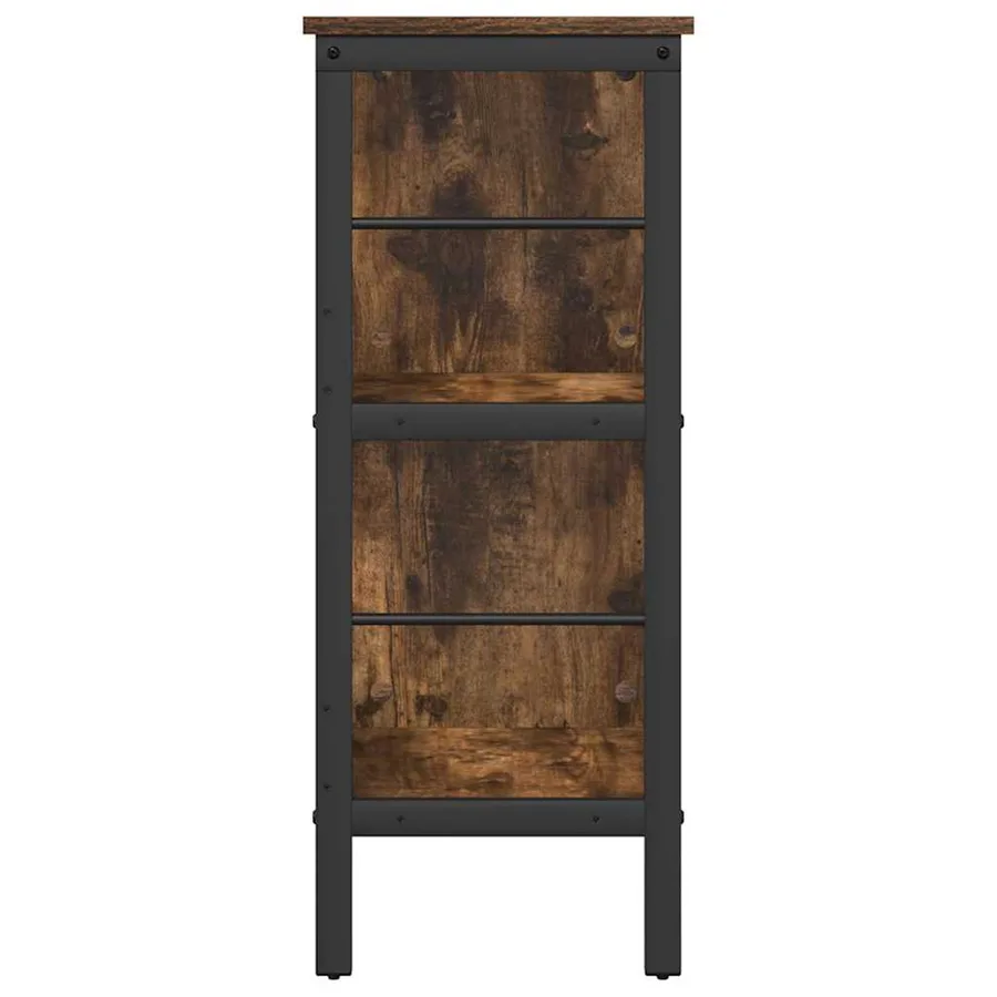 Étagère Chêne fumé 82 x 32 x 79 cm Bois d'ingénierie - 6