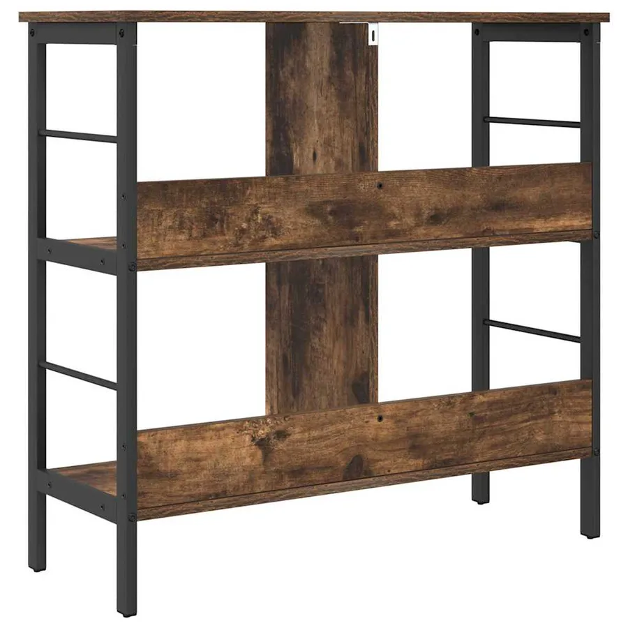 Étagère Chêne fumé 82 x 32 x 79 cm Bois d'ingénierie - 7