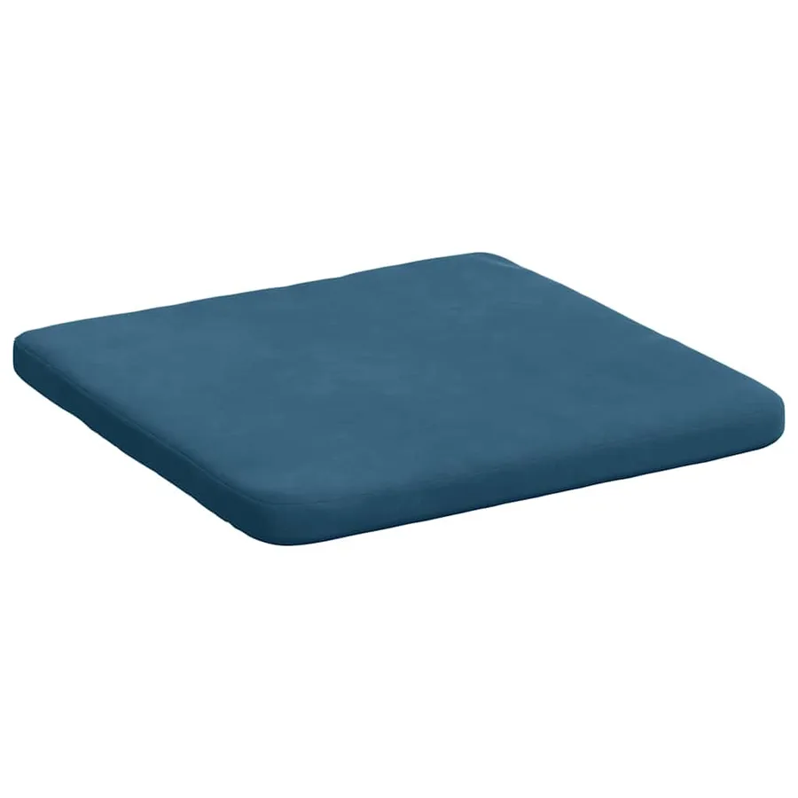 Coussins de siège 4 pcs Bleu 40 x 40 x 3 cm Velours - 5